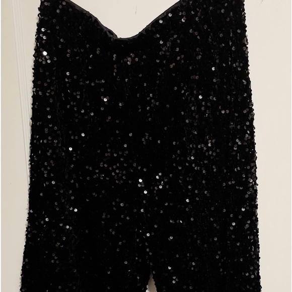 SHEIN… black sequin pants, size L - Picture 6 of 8